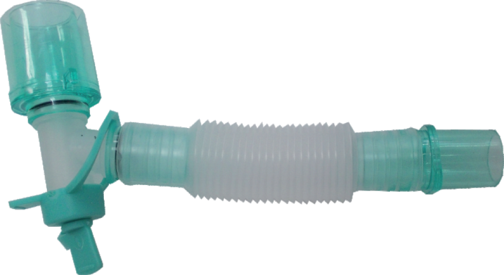 Соединитель угловой растяжимый 22M/15F-15M c двойным портом FS804 Alba Healthcare
