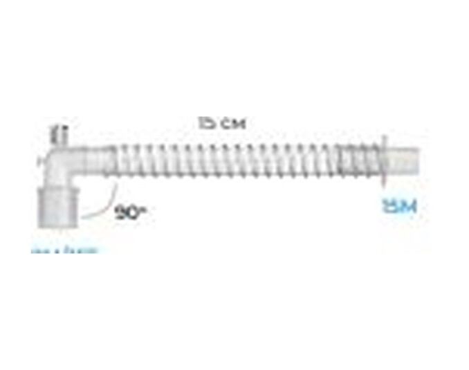 Соединитель угловой гладкоствольный 22M/15F-15M с СО2 портом FS808S Alba Healthcare