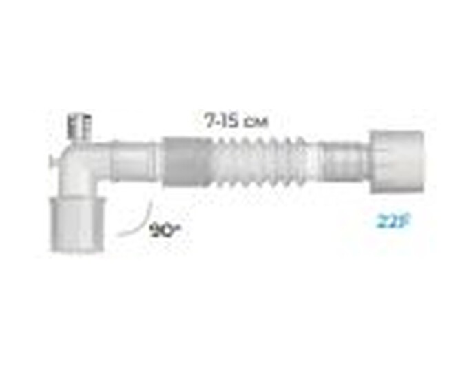 Соединитель угловой растяжимый 22M/15F-22F с СО2 портом FS808E Alba Healthcare